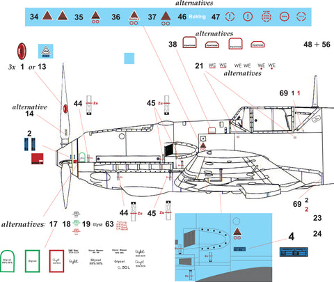 HAD Models 48153 1/48 Bf 109 E Full stencil matrica