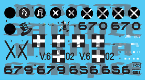 HAD Models 48168 1/48 Bf 109 B/D decal