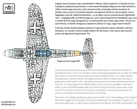 HAD Models 48181 1/48 Messerschmitt Bf 109 G-6 ”Erzsike” 66 decal sheet