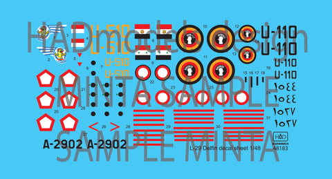 HAD Models 48183 1/48 L-29 decal sheet