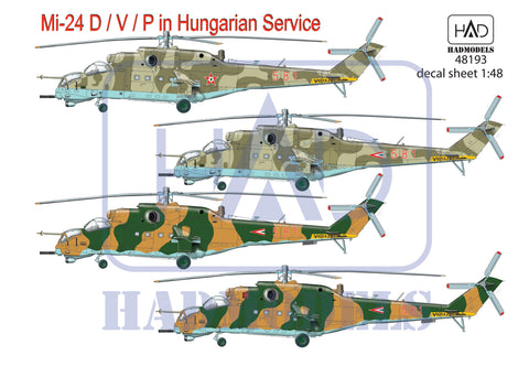 HAD Models 48193 1/48 Mi-24D / V / P in Hungarian Servis decal sheet