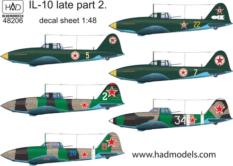 HAD Models 48206 1/48 Il-10 part 2 decal sheet