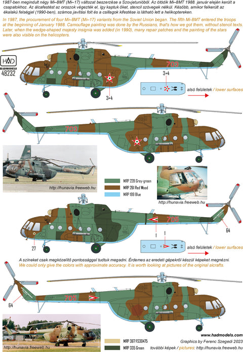 HAD Models 48232 1/48 Mi-17 decal sheet