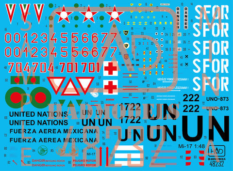 HAD Models 48232 1/48 Mi-17 decal sheet