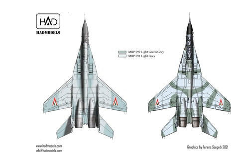 HAD Models 48249 1/48 MiG-29 B/UB decal sheet