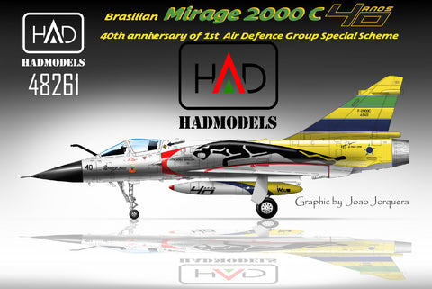 HAD Models 48261 1/48 Mirage 2000C ”40th anniversary of 1st Air Defence Group” decal sheet