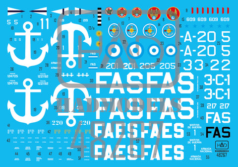 HAD Models 48267 1/48 F4U- Corsairs decal sheet Part 2