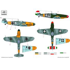 HAD Models 72087/2018 1/72 corrected Messershmitt Bf 109 F-4/b decal sheet