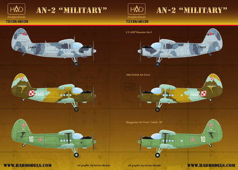HAD Models 72126 1/72 An-2 decal sheet