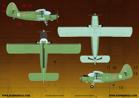 HAD Models 72126 1/72 An-2 decal sheet