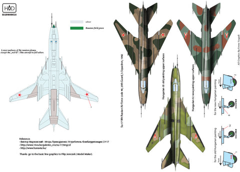 HAD Models 72172 1/72 Su-17 / 22 decal sheet