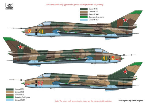 HAD Models 72172 1/72 Su-17 / 22 decal sheet