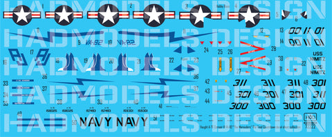 HAD Models 72222 1/72 A-7E Corsair II VA-82 ” The Marauders” in ”The Final Countdown” decal collection