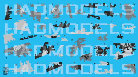 HAD Models 72264 1/72 SU-25 Ukrainian Digit Camouflage PART1 decal sheet