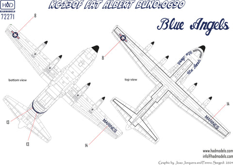 HAD Models 72271 1/72 KC-130F Fat Albert 0690 decal sheet