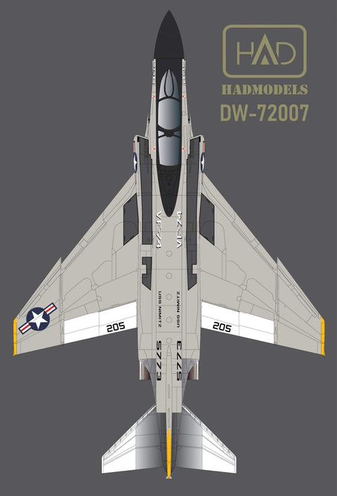 HAD Models DW-72007 1/72 F-4JPhantomII Be-Devilersdecalsheet