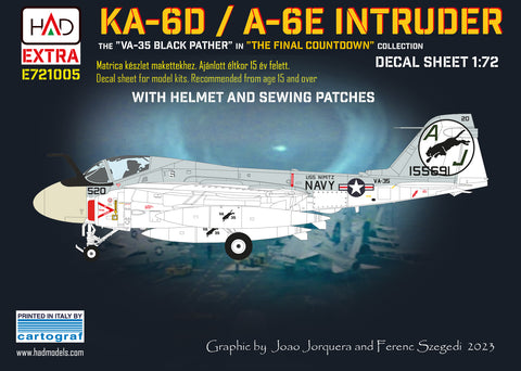 HAD Models E721005 1/72 A-6E Intruder ”The final Countdown” decal sheet