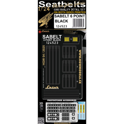 HGW 124523 1/24 SABELT 6 POINT BLACK