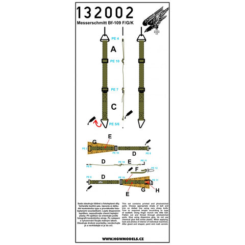HGW Models 132002 1/32 Messerschmitt Bf 109F / G / K 2 sets | Hasegawa, Revell