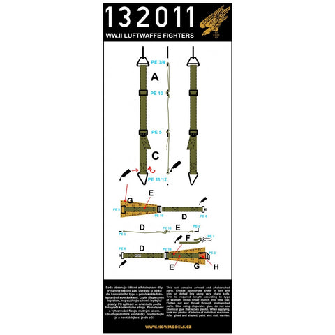 HGW Models 132011 1/32 Luftwaffe Fighters 2 sets | WWII era