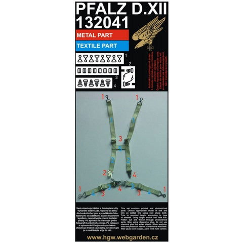 HGW Models 132041 1/32 PFALZ D.XII 2 sets | Wingnut Wings