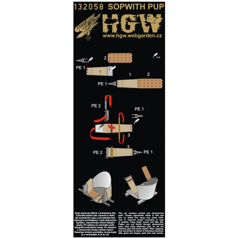 HGW Models 132058 1/32 Sopwith Pup 2 sets | Wingnut Wings