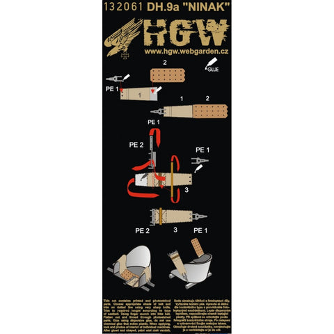 HGW Models 132061 1/32 Airco DH.9a NINAK 2 sets | Wingnut Wings