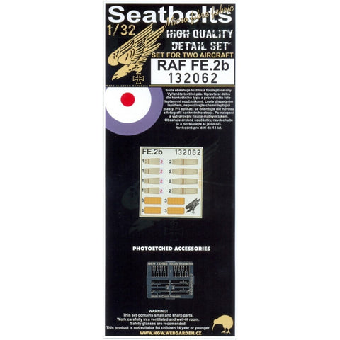 HGW Models 132062 1/32 RAF FE.2b 2 sets | Wingnut Wings