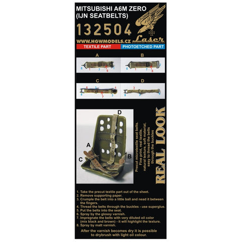 HGW Models 132504 1/32 Mitsubishi A6M Zero (Zeke) pre-cut (laser)