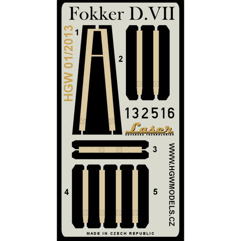 HGW Models 132516 1/32 Fokker D.VII pre-cut (laser) | Wingnut Wings
