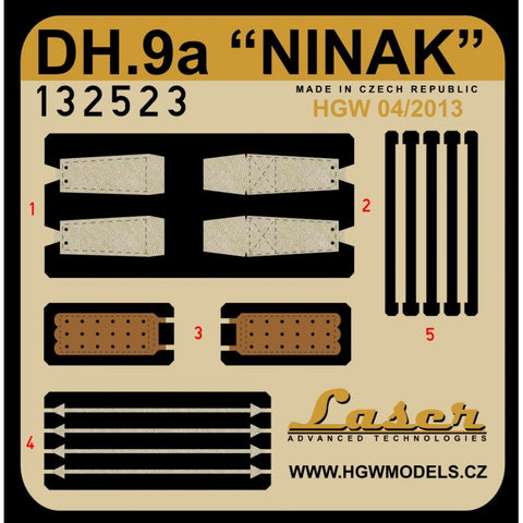 HGW Models 132523 1/32 DH.9a NINAK pre-cut (laser) | Wingnut Wings