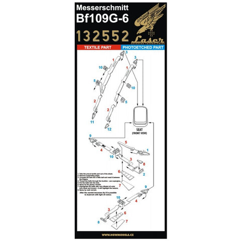 HGW Models 132552 1/32 Messerschmitt Bf 109G-6 pre-cut (laser) | Revell