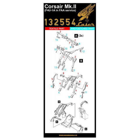 HGW Models 132554 1/32 Corsair Mk.II pre-cut (laser)