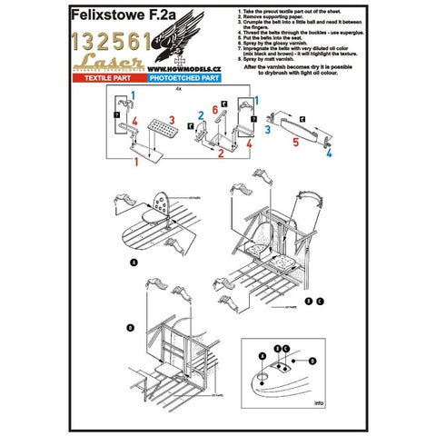 HGW Models 132561 1/32 Felixstowe F.2a pre-cut (laser) | Wingnut Wings