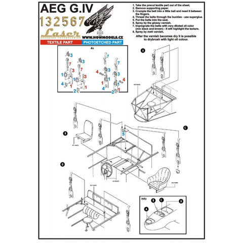 HGW Models 132567 1/32 AEG G.IV pre-cut (laser) | Wingnut Wings