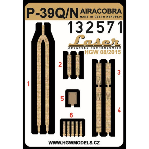 HGW Models 132571 1/32 P-39Q/N Airacobra pre-cut (laser) | Kittyhawk