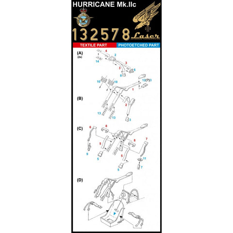 HGW Models 132578 1/32 Hawker Hurricane Mk.II pre-cut (laser) | Fly
