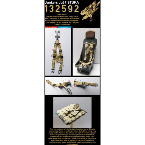 HGW Models 132592 1/32 Junkers Ju 87 Stuka pre-cut (laser)
