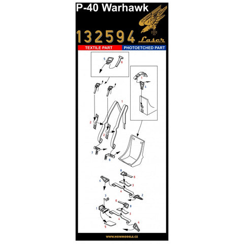 HGW Models 132594 1/32 P-40 Warhawk pre-cut (laser)