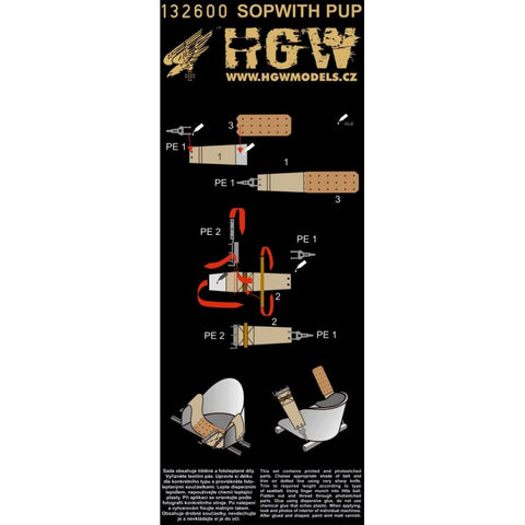 HGW Models 132600 1/32 Sopwith Pup pre-cut (laser) | Wingnut Wings