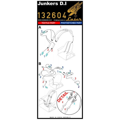 HGW Models 132604 1/32 Junkers D.I pre-cut (laser) | Wingnut Wings