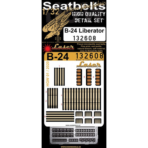 HGW Models 132608 1/32 B-24 Liberator pre-cut (laser)