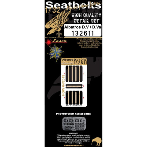 HGW Models 132611 1/32 Albatros D.V / D.Va pre-cut (laser) | Wingnut Wings