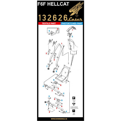 HGW Models 132626 1/32 F6F HELLCAT pre-cut (laser)
