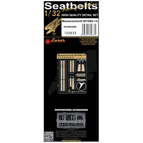 HGW Models 132633 1/32 Bf109G-14 - Standard pre-cut (laser)