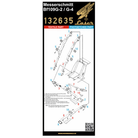 HGW Models 132635 1/32 Bf109G-2/4 pre-cut (laser)