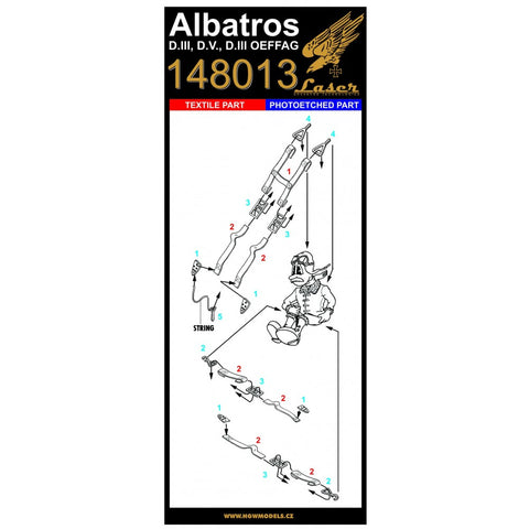 HGW Models 148013 1/48 Albatros D.V / D.Va / D.III / OEFFAG 2 sets
