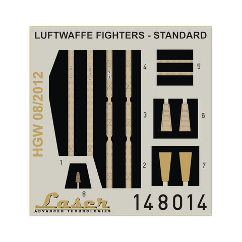 HGW Models 148014 1/48 Luftwaffe Fighters - 初期型 pre-cut (laser) | WWII era