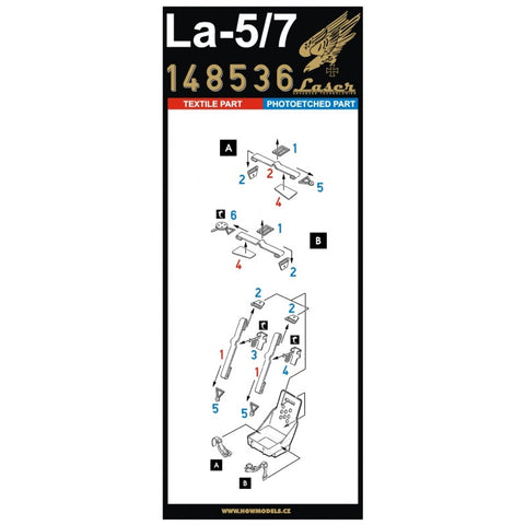 HGW Models 148536 1/48 Lavochkin La-5/7 pre-cut (laser)