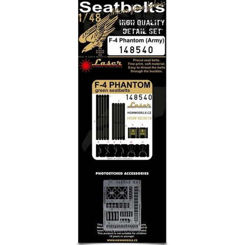 HGW Models 148540 1/48 F-4 Phantom (Army) pre-cut (laser) | Academy, Eduard